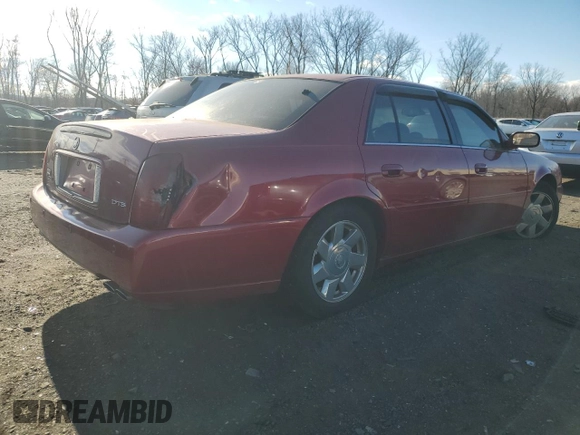 2002 Cadillac DeVille DTS with VIN 1G6KF57952U185198, listed as a Copart auction lot 82603374 with 133,290 mi miles and Non Repairable. Bid and sale history available at carsss.com. Image 3.
