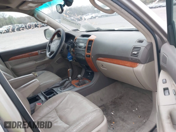 2003 Lexus GX 470 z VIN JTJBT20X230003105, wystawiony jako IAAI lot #42063855 z przebiegiem 204 004 mil mil oraz . Historia ofert i sprzedaży dostępna na DreamBid. Obrazek 5.