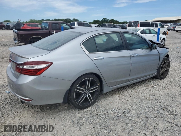 2016 Honda Accord Sport with VIN 1HGCR2F5XGA065526, listed as a Copart auction lot 58016535 with 79,328 mi miles and Salvage title. Bid and sale history available at DreamBid. Image 3.