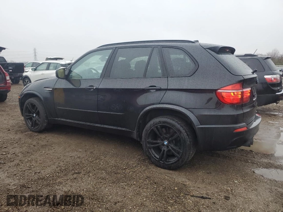 2012 BMW X5 M with VIN 5YMGY0C53CLK27448, listed as a Copart auction lot 80757454 with 146,435 mi miles and Salvage Title. Bid and sale history available at carsss.com. Image 2.