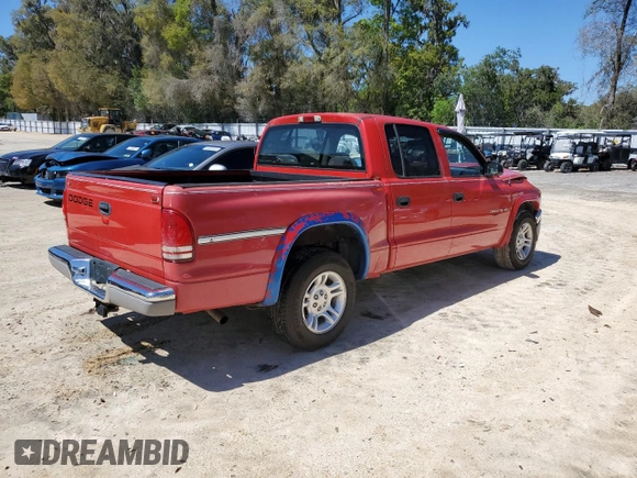 2002 Dodge Dakota SLT z VIN 1B7HL48N02S587177, wystawiony jako Copart lot #48901935 z przebiegiem 207 550 mil mil oraz Szkoda całkowita • Salvage title. Historia ofert i sprzedaży dostępna na DreamBid. Obrazek 3.