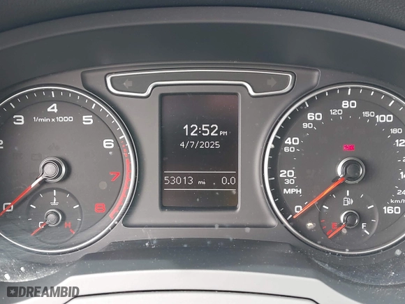 2015 Audi Q3 2.0T Premium Plus with VIN WA1EFCFSXFR009768, listed as a IAAI auction lot 41974476 with 53,013 mi miles. Bid and sale history available at carsss.com. Image 7.