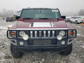 2005 Hummer H2 SUV with VIN 5GRGN23U35H128685, listed as a Copart auction lot 43031545 with 132,053 mi miles and Salvage Title. Bid and sale history available at carsss.com. Image 5.