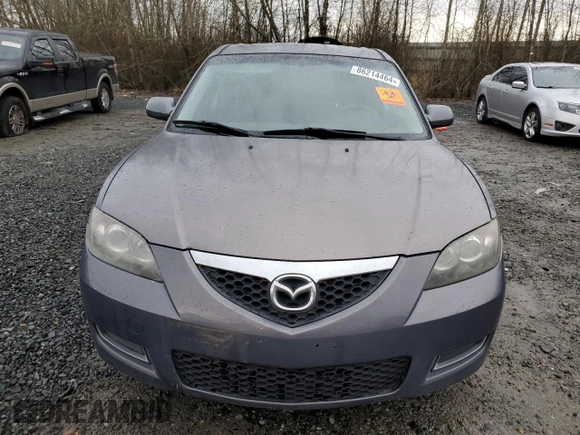 2008 Mazda 3 i Sport with VIN JM1BK12FX81869706, listed as a Copart auction lot 86214464 with Not Provided miles and Clean Title. Bid and sale history available at DreamBid. Image 5.