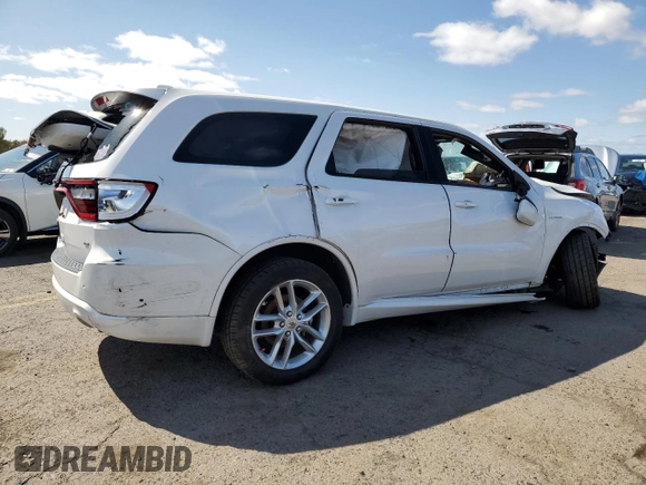 2021 Dodge Durango R/T with VIN 1C4SDJCT9MC609889, listed as a Copart auction lot 45402665 with Not Provided miles and Salvage Title. Bid and sale history available at DreamBid. Image 3.