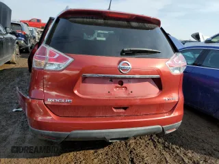 2016 Nissan Rogue SV with VIN KNMAT2MV3GP656594, listed as a Copart auction lot 47096865 with 113,104 mi miles and Salvage Title. Bid and sale history available at carsss.com. Image 6.