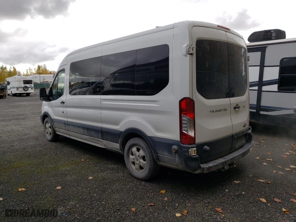 2017 Ford Transit Wagon XL with VIN 1FBAX2CMXHKA81748, listed as a Copart auction lot 72750234 with 116,704 mi miles and Salvage Title. Bid and sale history available at carsss.com. Image 2.