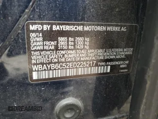 2014 BMW 7 Series 750i xDrive with VIN WBAYB6C52ED225217, listed as a Copart auction lot 46104815 with 155,822 mi miles and Clean Title. Bid and sale history available at carsss.com. Image 12.