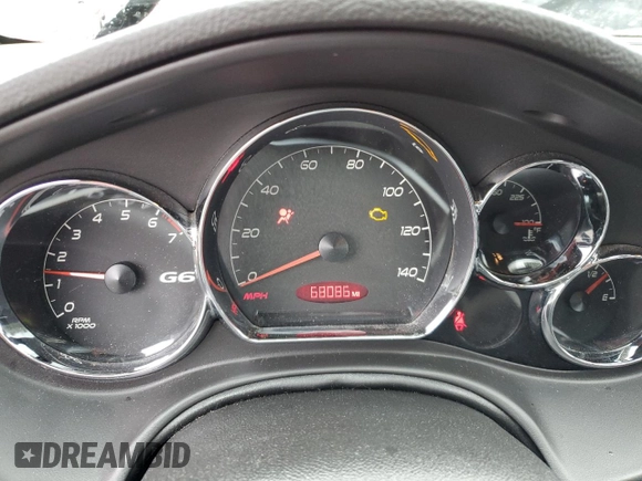2008 Pontiac G6 GT with VIN 1G2ZH361084258495, listed as a Copart auction lot 42101755 with 68,086 mi miles and Salvage title. Bid and sale history available at DreamBid. Image 9.