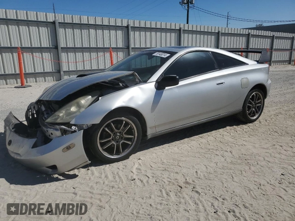 2005 Toyota Celica GT with VIN JTDDR32T550185637, listed as a Copart auction lot 76148014 with 0 mi miles and Salvage Title. Bid and sale history available at carsss.com. Image 1.
