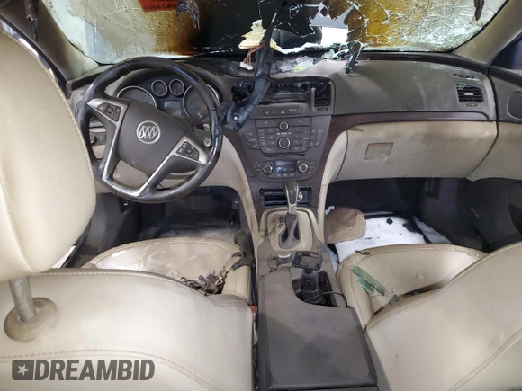 2011 Buick Regal CXL RL6 with VIN W04GU5GC9B1023316, listed as a Copart auction lot 43028995 with 0 mi miles and Salvage Title. Bid and sale history available at carsss.com. Image 8.