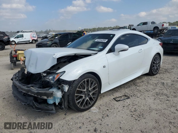 2016 Lexus RC 350 F Sport z VIN JTHHE5BCXG5013116, wystawiony jako Copart lot #42344265 z przebiegiem 104 241 mil mil oraz Szkoda całkowita • Salvage title. Historia ofert i sprzedaży dostępna na DreamBid. Obrazek 1.