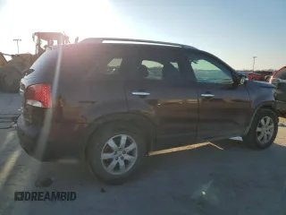 2013 Kia Sorento LX with VIN 5XYKT4A28DG327219, listed as a Copart auction lot 46298765 with 178,217 mi miles and Salvage Title. Bid and sale history available at carsss.com. Image 3.
