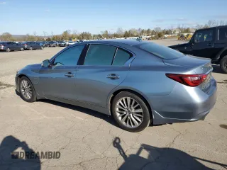 2019 Infiniti Q50 Luxe z VIN JN1EV7AR4KM554346, wystawiony jako Copart lot #53628745 z przebiegiem 57 795 mil mil oraz Szkoda całkowita • Salvage title. Historia ofert i sprzedaży dostępna na DreamBid. Obrazek 2.