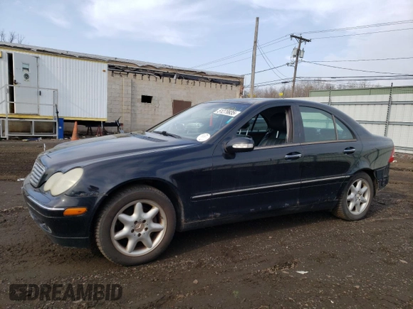 2003 Mercedes-Benz C 240 with VIN WDBRF61J83E013424, listed as a Copart auction lot 51279935 with 266,939 mi miles and Salvage Title. Bid and sale history available at carsss.com. Image 1.