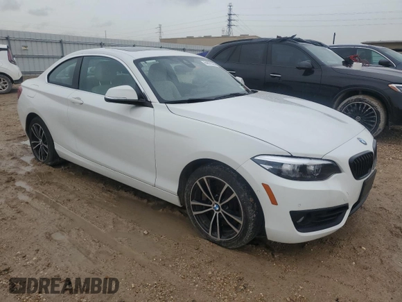 2021 BMW 2 Series 230i with VIN WBA2J1C05M7J36402, listed as a Copart auction lot 64572524 with 25,217 mi miles and Non Repairable. Bid and sale history available at carsss.com. Image 4.