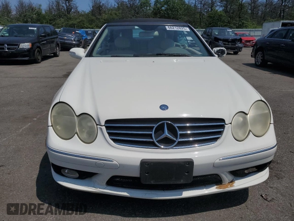 2005 Mercedes-Benz CLK 500 with VIN WDBTK75G35T037649, listed as a Copart auction lot 66212825 with 107,716 mi miles and Salvage title. Bid and sale history available at DreamBid. Image 5.