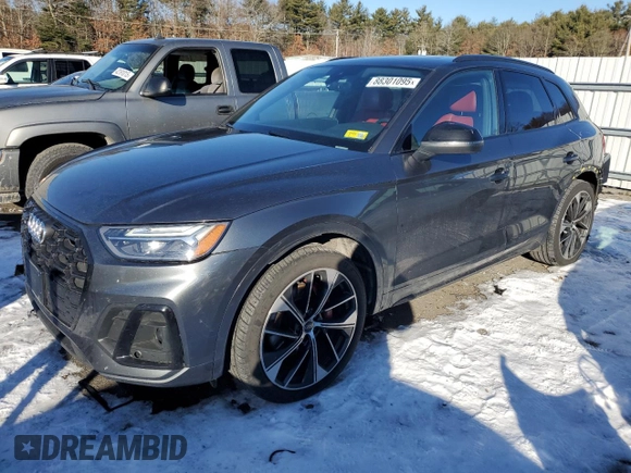 2021 Audi SQ5 Premium Plus with VIN WA1B4AFY8M2053906, listed as a Copart auction lot 88301095 with 60,036 mi miles and Salvage Title. Bid and sale history available at carsss.com. Image 1.