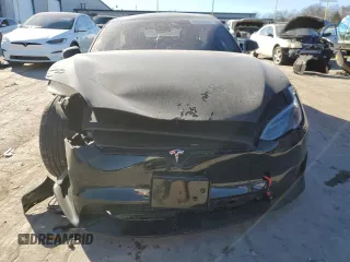 2023 Tesla Model S with VIN 5YJSA1E5XPF519570, listed as a Copart auction lot 80573863 with Not provided miles and Salvage title. Bid and sale history available at DreamBid. Image 5.