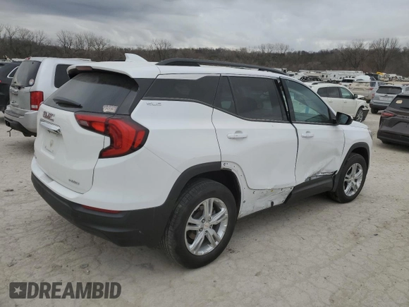2018 GMC Terrain SLE Diesel with VIN 3GKALUEU7JL255204, listed as a Copart auction lot 84230084 with 112,248 mi miles and Salvage Title. Bid and sale history available at carsss.com. Image 3.