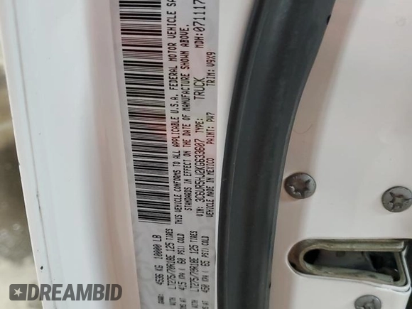 2019 Ram 2500 Tradesman with VIN 3C6UR5HJ2KG633607, listed as a Copart auction lot 79830924 with 123,559 mi miles and Salvage title. Bid and sale history available at DreamBid. Image 12.