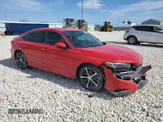 2022 Honda Civic Sedan Touring with VIN 2HGFE1F97NH306852, listed as a Copart auction lot 49012035 with 52,258 mi miles and Salvage Title. Bid and sale history available at carsss.com. Image 4.