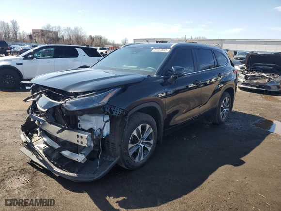 2023 Toyota Highlander L with VIN 5TDKDRBH1PS527010, listed as a Copart auction lot 51454545 with 16,258 mi miles and Salvage Title. Bid and sale history available at carsss.com. Image 1.