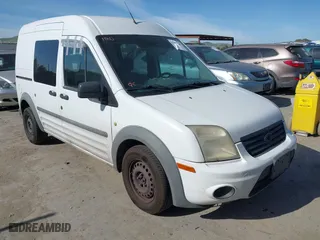 2010 Ford Transit Connect XLT with VIN NM0LS6BN3AT031811, listed as a IAAI auction lot 42085017 with 208,169 mi miles. Bid and sale history available at carsss.com. Image 1.
