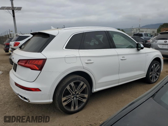 2018 Audi SQ5 Prestige with VIN WA1C4AFYXJ2135166, listed as a Copart auction lot 53489335 with 78,316 mi miles and Salvage Title. Bid and sale history available at carsss.com. Image 3.