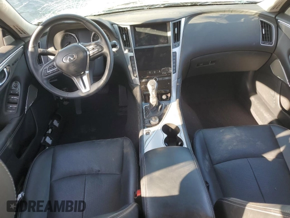 2022 Infiniti Q50 Luxe with VIN JN1EV7BPXNM310721, listed as a Copart auction lot 49985115 with Not Provided miles and Non Repairable. Bid and sale history available at DreamBid. Image 8.