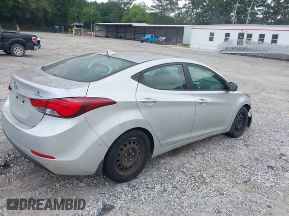 2016 Hyundai Elantra SE with VIN 5NPDH4AE6GH721951, listed as a IAAI auction lot 42656842 with 113,403 mi miles and . Bid and sale history available at DreamBid. Image 4.