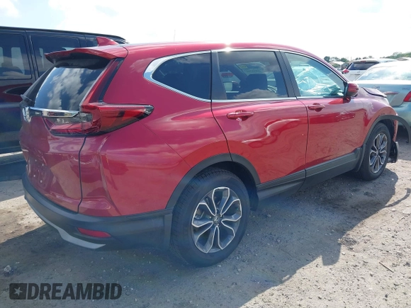 2022 Honda CR-V EX-L with VIN 5J6RW1H84NA005056, listed as a IAAI auction lot 41893748 with 26,885 mi miles and . Bid and sale history available at carsss.com. Image 4.