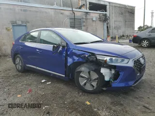 2020 Hyundai Ioniq SE with VIN KMHC75LC9LU234867, listed as a Copart auction lot 85457374 with 42,716 mi miles and Salvage title. Bid and sale history available at DreamBid. Image 4.