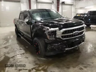 2021 Ford F-150 XL with VIN 1FTFW1E8XMFA60626, listed as a Copart auction lot 59410735 with 95,684 mi miles and Salvage title. Bid and sale history available at DreamBid. Image 13.