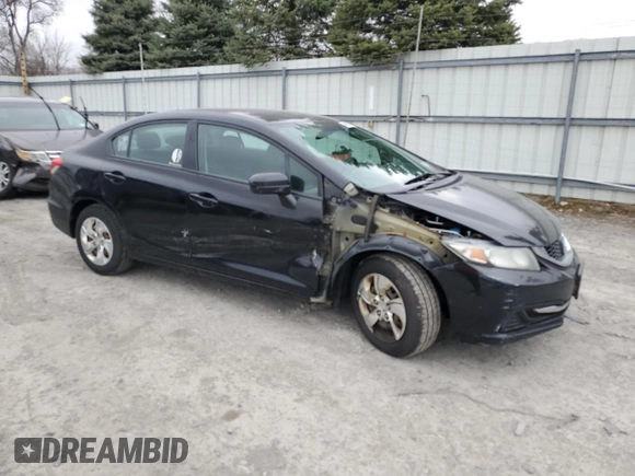 2014 Honda Civic Sedan LX with VIN 2HGFB2F51EH508954, listed as a Copart auction lot 49983775 with 179,457 mi miles and Salvage Title. Bid and sale history available at carsss.com. Image 4.
