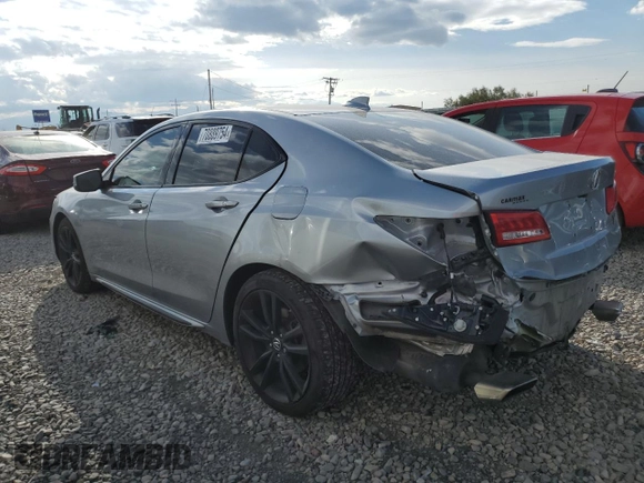 2020 Acura TLX w/Technology Pkg with VIN 19UUB3F40LA003875, listed as a Copart auction lot 70889754 with 40,350 mi miles and Salvage Title. Bid and sale history available at carsss.com. Image 2.