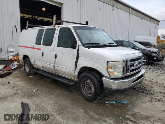 2010 Ford Econoline Cargo Commercial z VIN 1FTNE2EW4ADA35523, wystawiony jako Copart lot #53662005 z przebiegiem Nie podano mil oraz Szkoda całkowita • Salvage title. Historia ofert i sprzedaży dostępna na DreamBid. Obrazek 4.