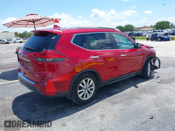 2017 Nissan Rogue S with VIN 5N1AT2MT5HC876175, listed as a IAAI auction lot 39318670 with 49,072 mi miles. Bid and sale history available at carsss.com. Image 4.