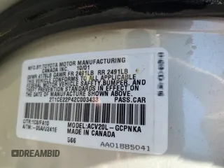 2002 Toyota Solara SE with VIN 2T1CE22P42C003433, listed as a Copart auction lot 46911505 with 101,523 mi miles and Salvage Title. Bid and sale history available at carsss.com. Image 12.