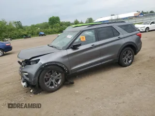 2024 Ford Explorer XLT z VIN 1FMSK8DHXRGA12688, wystawiony jako Copart lot #59761475 z przebiegiem 16 523 mil mil oraz Szkoda całkowita • Salvage title. Historia ofert i sprzedaży dostępna na DreamBid. Obrazek 1.