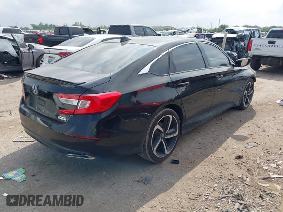 2022 Honda Accord Sedan Sport SE with VIN 1HGCV1F42NA005637, listed as a IAAI auction lot 41910954 with 46,329 mi miles. Bid and sale history available at carsss.com. Image 4.