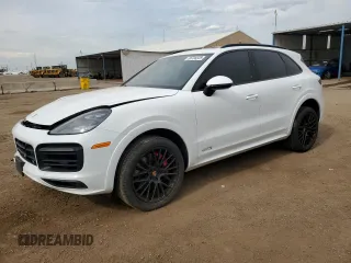 2021 Porsche Cayenne GTS with VIN WP1AG2AY0MDA34405, listed as a Copart auction lot 58700335 with 39,217 mi miles and Salvage title. Bid and sale history available at DreamBid. Image 1.