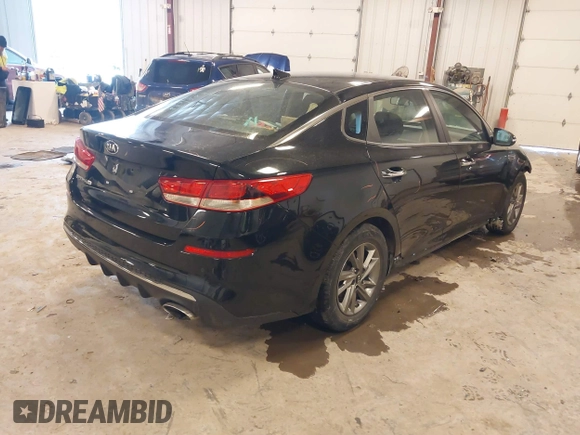 2019 Kia Optima LX with VIN 5XXGT4L31KG376856, listed as a IAAI auction lot 41427583 with 74,339 mi miles. Bid and sale history available at carsss.com. Image 4.