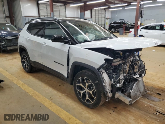 2024 Jeep Compass Limited with VIN 3C4NJDCN7RT134246, listed as a Copart auction lot 47081565 with Not Provided miles and Salvage Title. Bid and sale history available at carsss.com. Image 4.