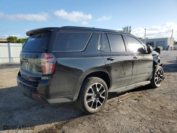 2023 Chevrolet Tahoe RST with VIN 1GNSCRKDXPR483465, listed as a Copart auction lot 77744604 with 11,078 mi miles and Salvage Title. Bid and sale history available at carsss.com. Image 3.