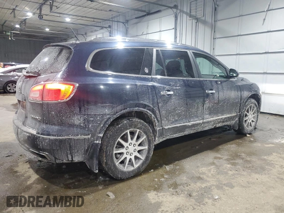 2015 Buick Enclave Leather with VIN 5GAKVBKD8FJ164574, listed as a Copart auction lot 45952925 with 137,230 mi miles and Salvage Title. Bid and sale history available at carsss.com. Image 3.