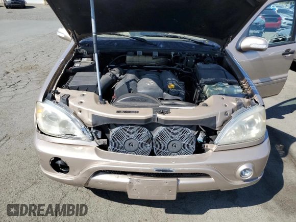 2003 Mercedes-Benz M-Class 3.7L with VIN 4JGAB57E33A414848, listed as a Copart auction lot 71852744 with 115,530 mi miles and Salvage Title. Bid and sale history available at carsss.com. Image 12.
