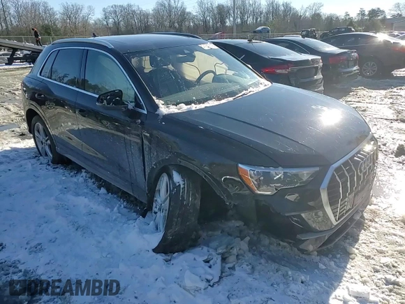 2021 Audi Q3 S line Premium with VIN WA1DECF39M1024927, listed as a Copart auction lot 41340675 with 100,886 mi miles and Salvage Title. Bid and sale history available at carsss.com. Image 11.