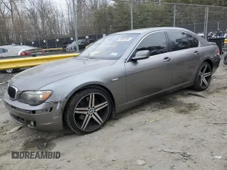 2006 BMW 7 Series 750i with VIN WBAHL83576DT06160, listed as a Copart auction lot 83001894 with 163,329 mi miles and Salvage Title. Bid and sale history available at carsss.com. Image 1.
