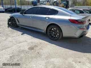2025 BMW 8 Series M850i with VIN WBAGV8C02SCS15792, listed as a Copart auction lot 47324855 with 3,962 mi miles and Salvage Title. Bid and sale history available at carsss.com. Image 2.